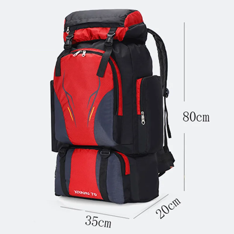 Mochila de senderismo de gran capacidad para hombre, mochila de viaje, táctica, deportes, montañismo, pesca, 70l - imagen 5