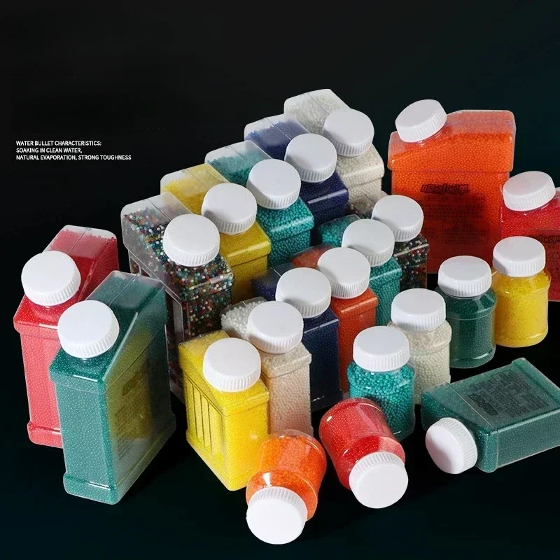 Recarga de munición, bolas de agua, cuentas de Gel, balas de chorro, bola a base de agua de arcoíris para pistola de galones, juguete, accesorios de juego familiar para niños - imagen 2