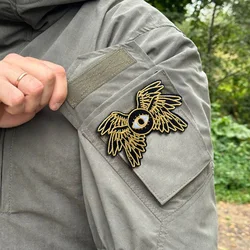 Parche táctico de Ángel cristiano "Seraph", parche bordado con gancho y bucle, insignia militar de Chevron, brazalete, pegatinas de decoración para mochila