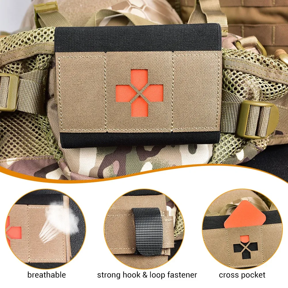 Riñonera táctica Molle EDC, Kit de primeros auxilios, riñonera plegable para caza al aire libre, bolsa de cintura de supervivencia médica militar, paquete de herramientas - imagen 4