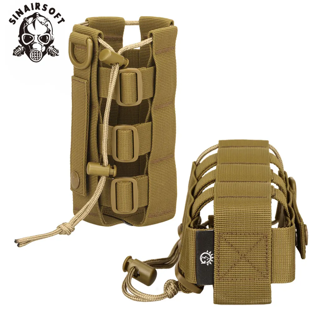 Bolsa táctica para botella de agua Molle, 0,3l-0,8, para viajes al aire libre, senderismo, ciclismo, funda para cantimplora, funda, bolsa portadora para hervidor de agua civil - imagen 5