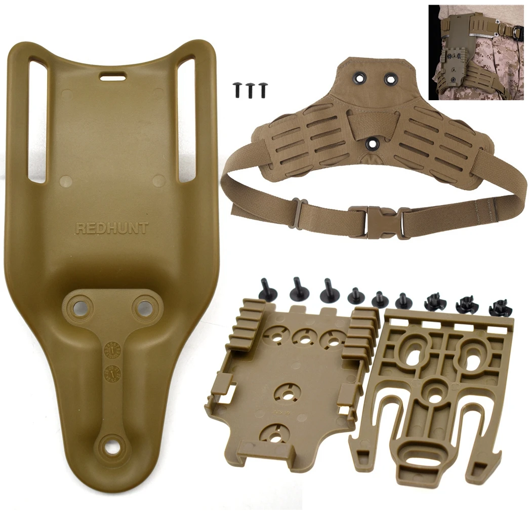 Kit de sistema de bloqueo rápido para caza, cinturón para pierna de paseo medio, plataforma de bucle, funda para pierna caída, plataforma para muslo, Base adaptadora para GL