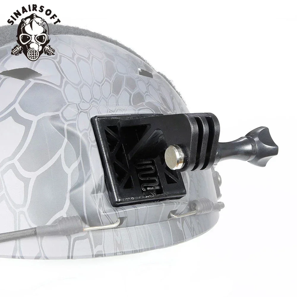 Soporte adaptador para casco táctico, cámara de acción frontal, montaje de instalación fija para accesorios para casco Airsoft de ciclismo FAST Gopro - imagen 2
