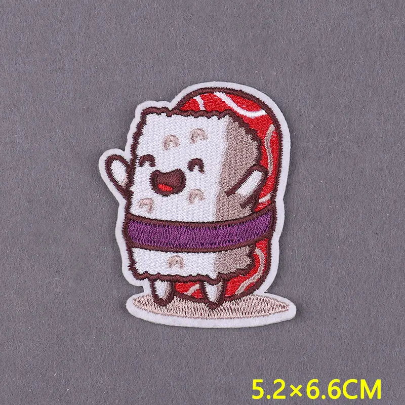 Parche de dibujos animados para planchar en la ropa de los niños, parches de cosas lindas para la ropa, parche bordado de rayas de animales DIY para la ropa - imagen 2