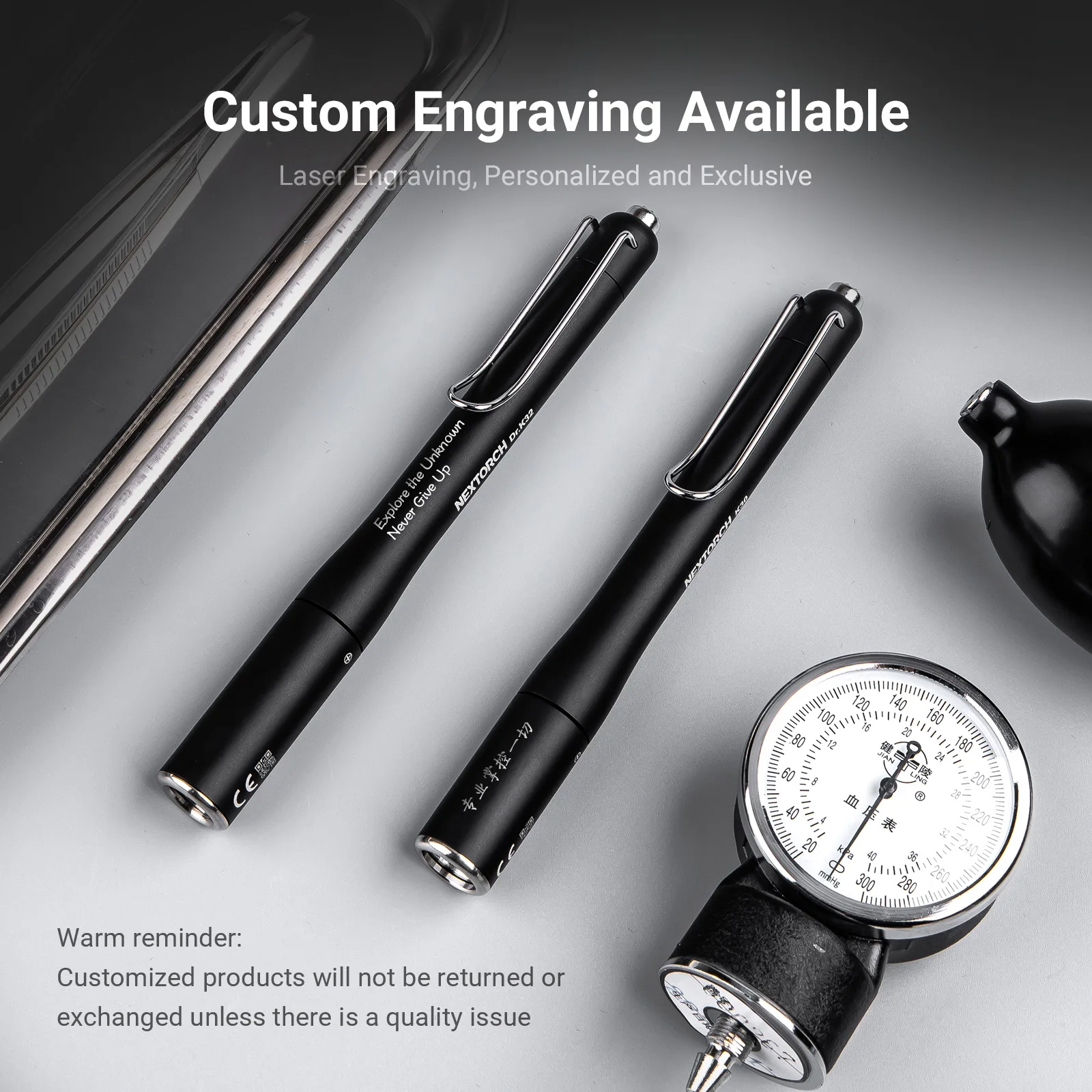 NEXTORCH Dr. K32 fuente de luz doble linterna médica profesional linterna de examen médico recargable RG0 sin daños a los ojos - imagen 5