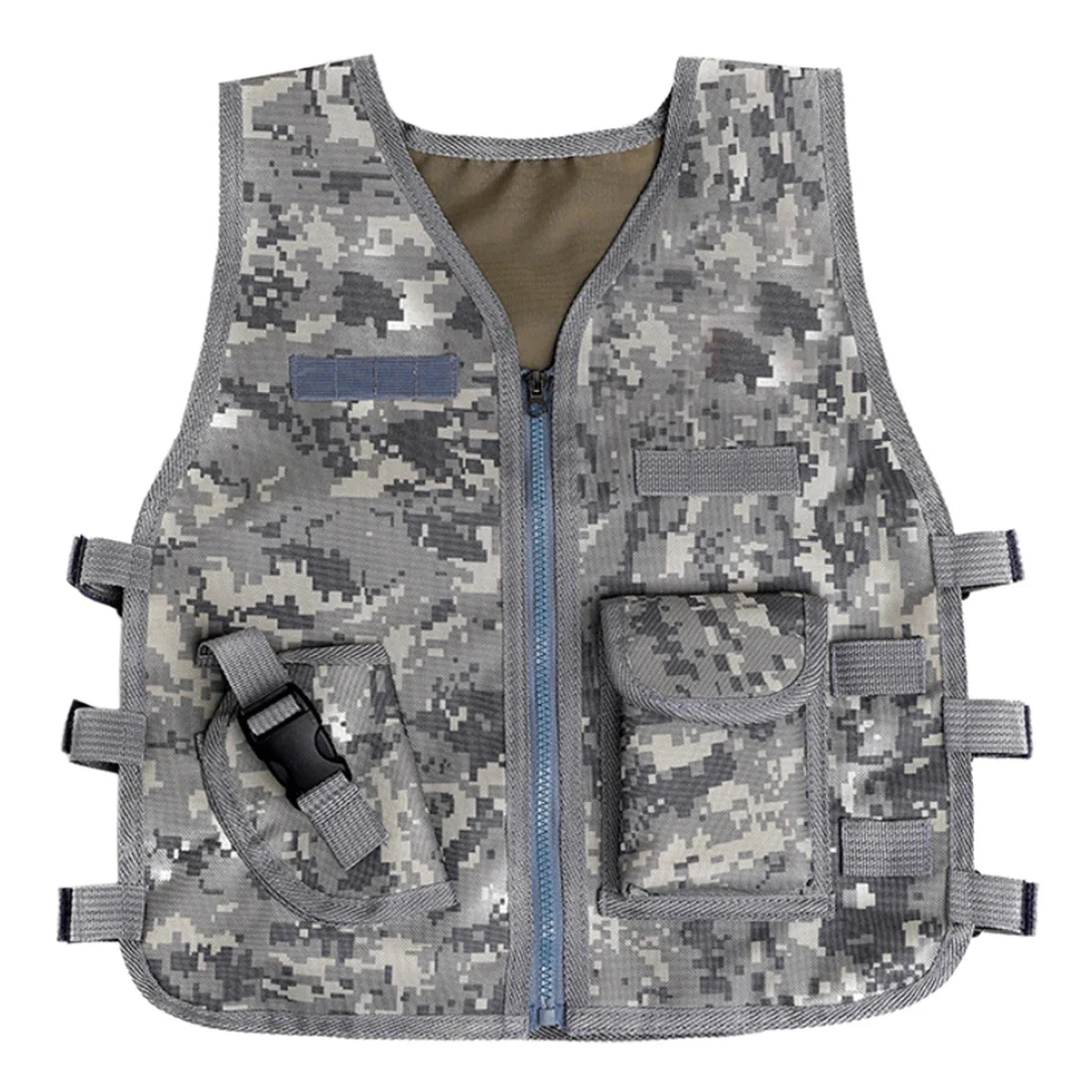 Chaleco táctico de nivel 3 para niños, chaleco protector CS para adolescentes, caza al aire libre, accesorios de combate para evento de Nerf, Verano - imagen 2