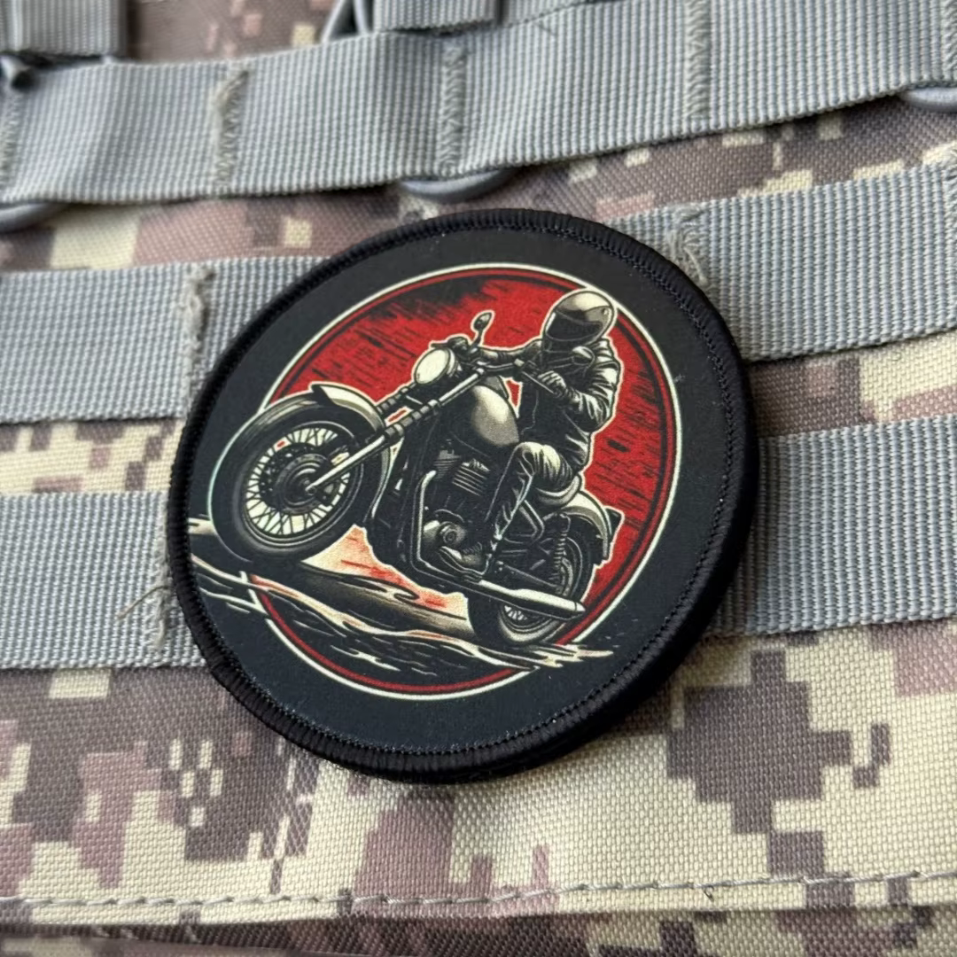 Parche táctico chevron motocicletas – Insignia militar con velcro - imagen 4