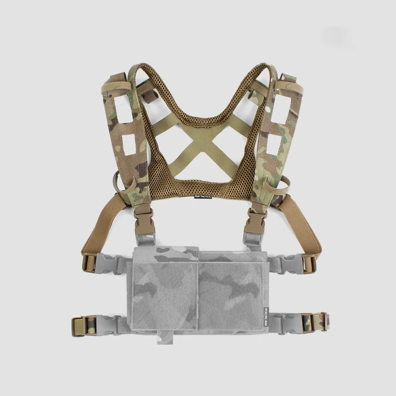 Tirante de combate táctico de nailon 500D, aparejo de pecho Convertible, correa de arnés de hombro - imagen 2