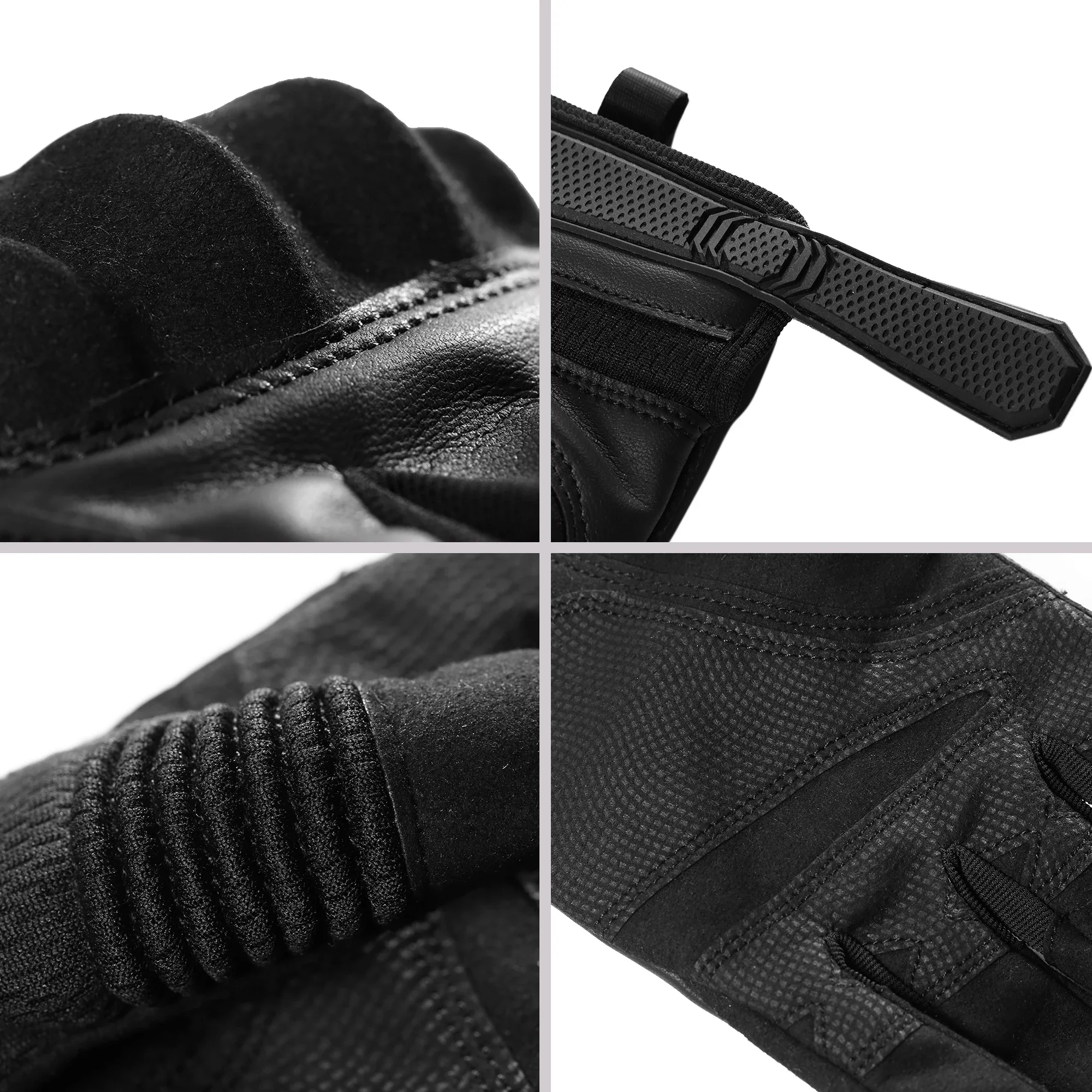 Guantes tácticos de dedo completo de cuero PU Airsoft combate Paintball caza trabajo bicicleta pantalla táctil equipo de protección antideslizante hombres - imagen 5