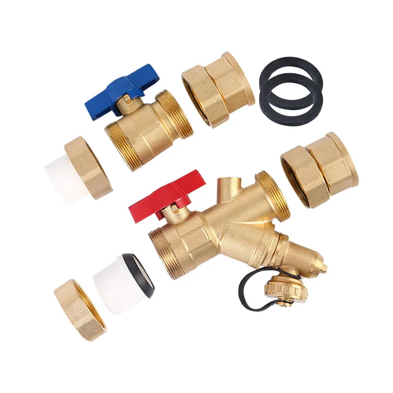 Válvula PPR de 6 puntos, válvula de bola, válvula de calefacción de suelo, válvula de drenaje, filtro recto PPR25, válvula de bola de soplado - imagen 3