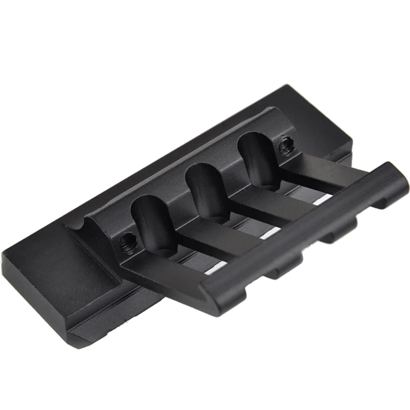 Adaptador de soporte táctico de 45 grados CNC 20mm Picatinny Rail arma linterna táctica soporte de alcance láser accesorios de caza - imagen 3