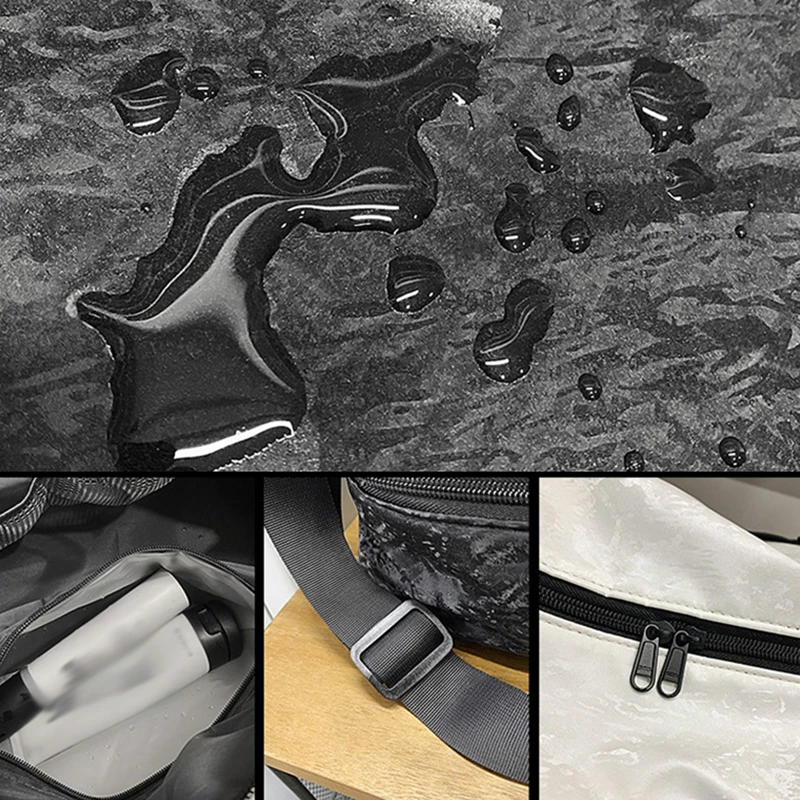 Bolsa de Yoga para gimnasio para mujer, bolsas de lona deportivas húmedas y secas con paquete de zapatos, para senderismo al aire libre, Camping, bolso grande de mano para natación - imagen 5