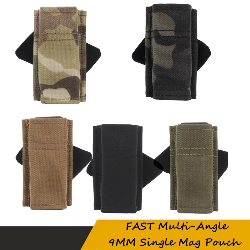 Bolsa para revista individual de 9MM, funda táctica para revista rápida para G17 19, cinturón de caza, bolsa Mag, bolsa pequeña para almacenamiento de bolígrafos - imagen 2