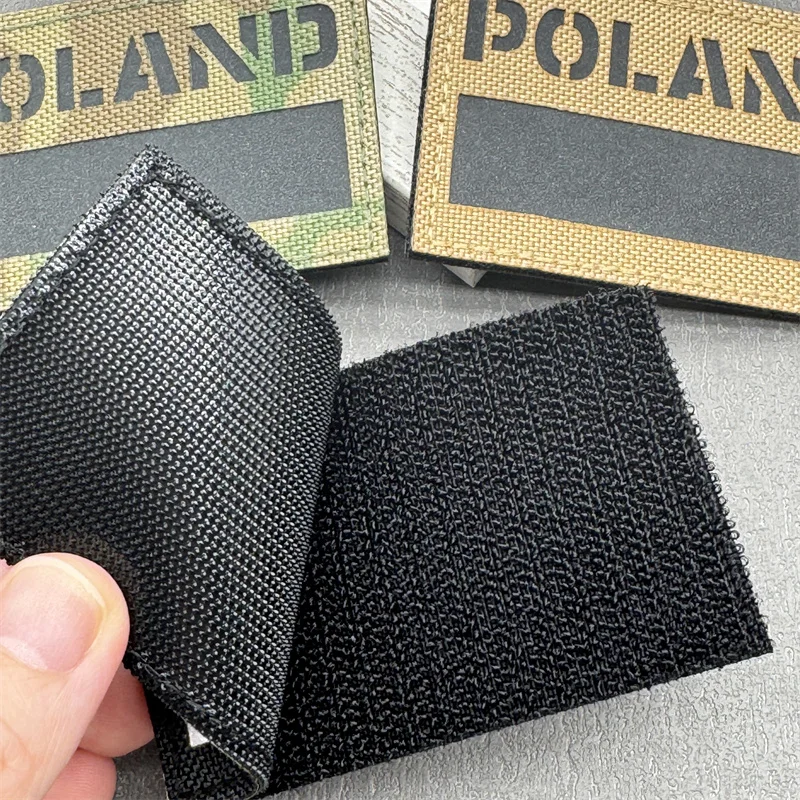 Parche táctico reflectante IR con bandera de Polonia, brazalete de tela, emblema de gancho y bucle del ejército, insignias de combate moral, 1 ud. - imagen 4