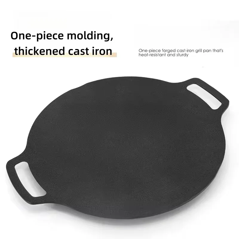 Sartén para parrilla de barbacoa al aire libre, bandeja antiadherente para hornear, placa para parrilla Roastig coreana, equipo de Camping - imagen 5