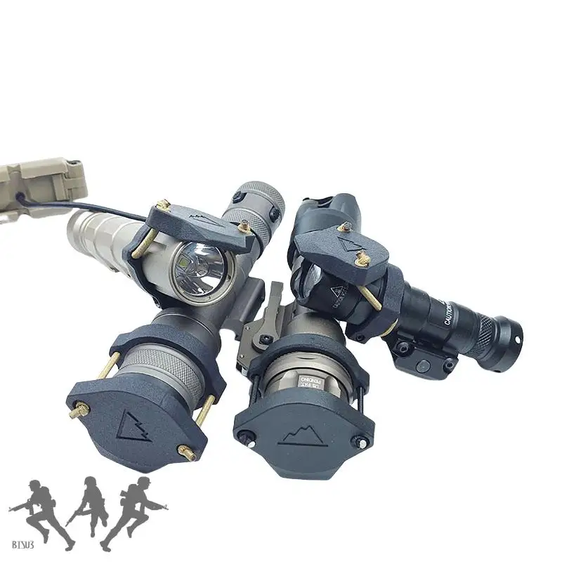 Cubierta protectora para linterna, tapa de lente frontal para luz de arma para M300 M600 M952V M951 Modlite Scout, Protector de luz - imagen 5