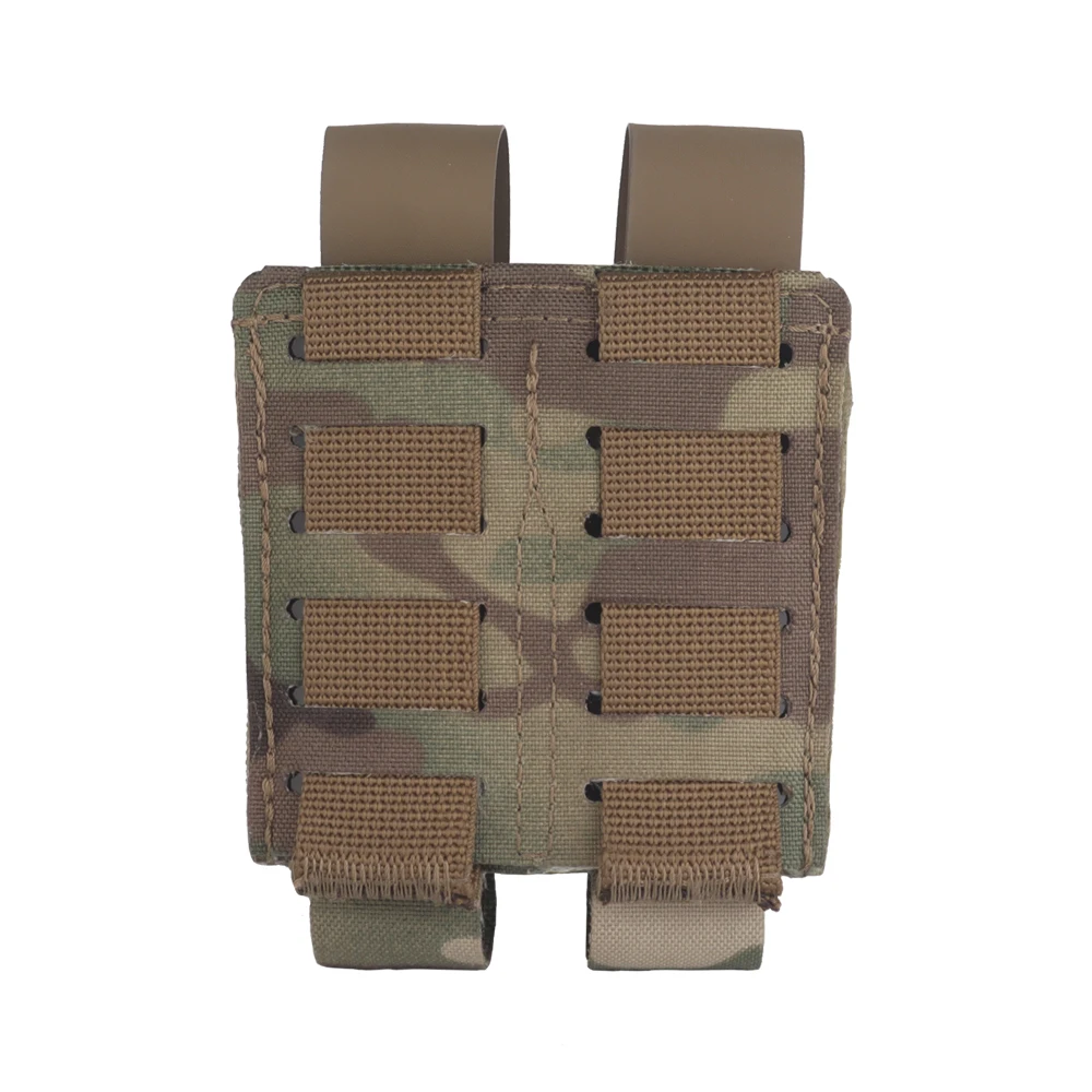 Bolsa Mag para pistola estilo camuflaje MOLLE Fast 9MM bolsa individual para caza Airsoft Mag bolsa equipo táctico con hebilla abatible fija - imagen 5