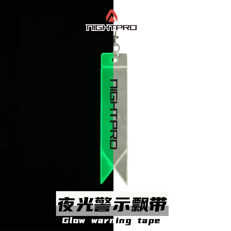 Serpentinas luminosas de advertencia IR, llavero reflectante que brilla en la oscuridad, mochilas colgantes, decoración de ropa, tira de identificación - imagen 3