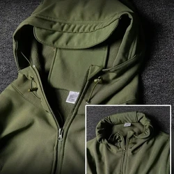 Chaqueta táctica invierno hombre bolsillos MOLLE ripstop