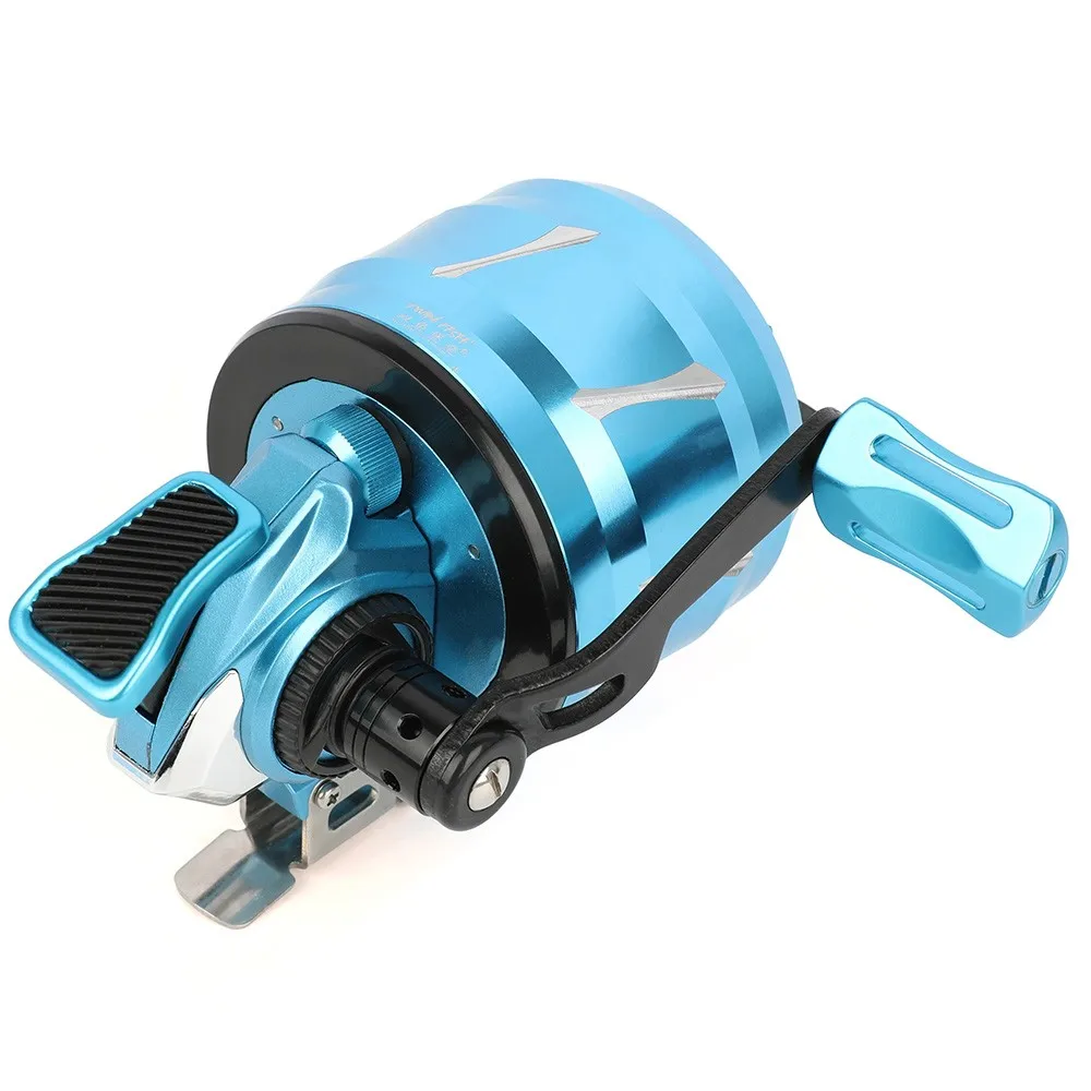 Carrete de pesca con arco compuesto, relación de engranaje 5,2: 1, CNC, 7 rodamientos, 120yds, tiro en línea, pesca con arco para arcos, deportes de caza al aire libre, Acc - imagen 2