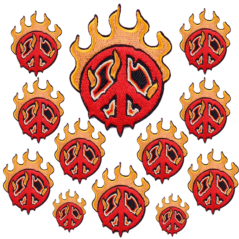 Prajna-parches bordados de fantasma para ropa, insignias, letras, para planchar, pegatinas, 10 piezas - imagen 2