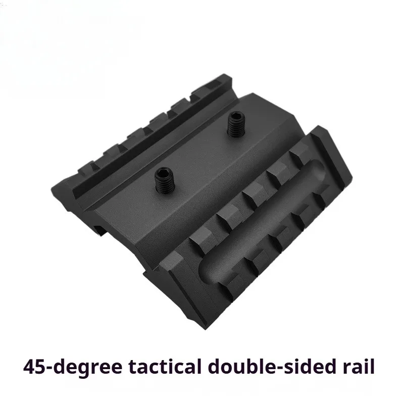 Riel lateral táctico de doble cara Element de 45 grados, base de 3 ranuras, soporte de metal, mira láser de linterna ajustable en altura - imagen 4