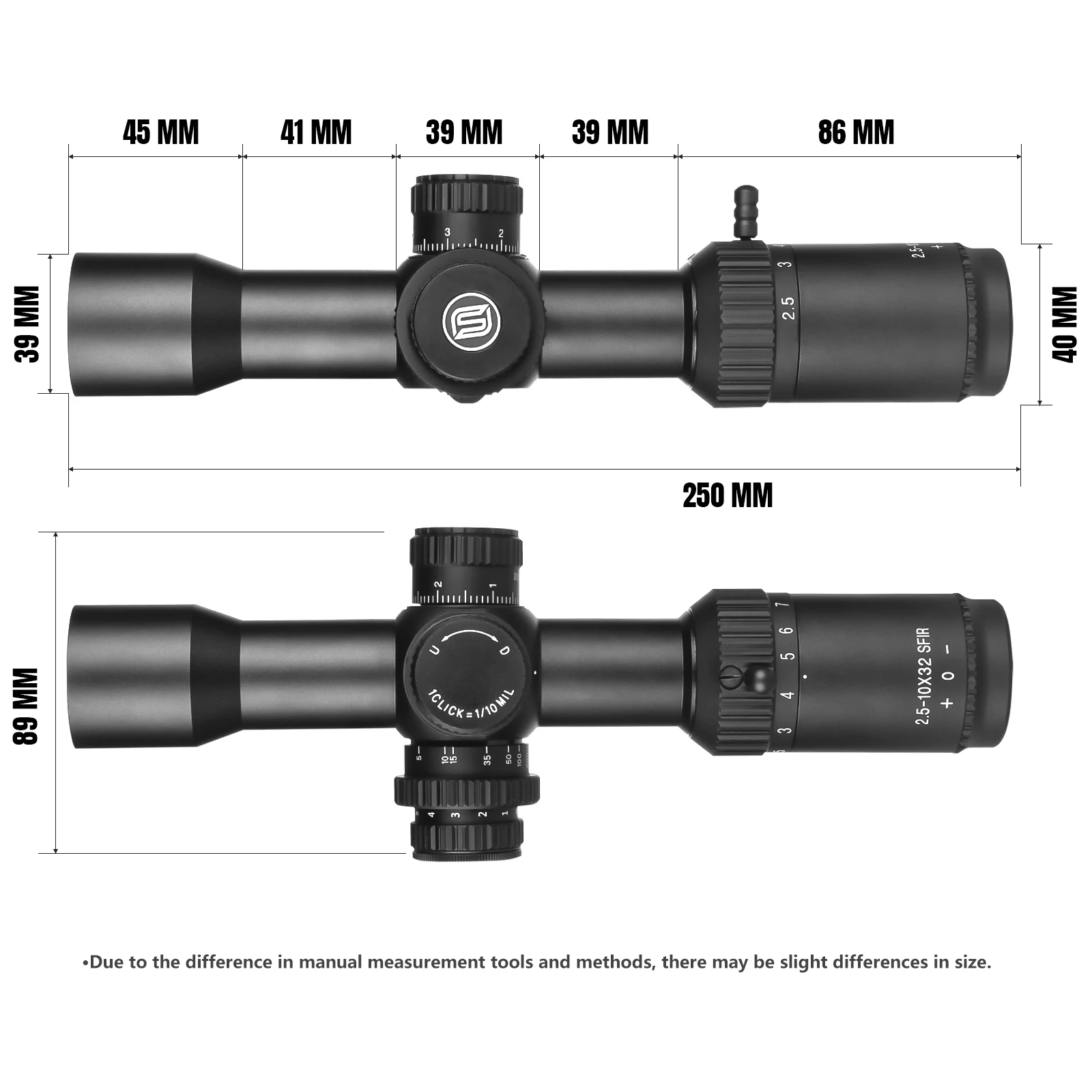 Mira óptica táctica para airsoft con iluminación roja y retícula - imagen 2