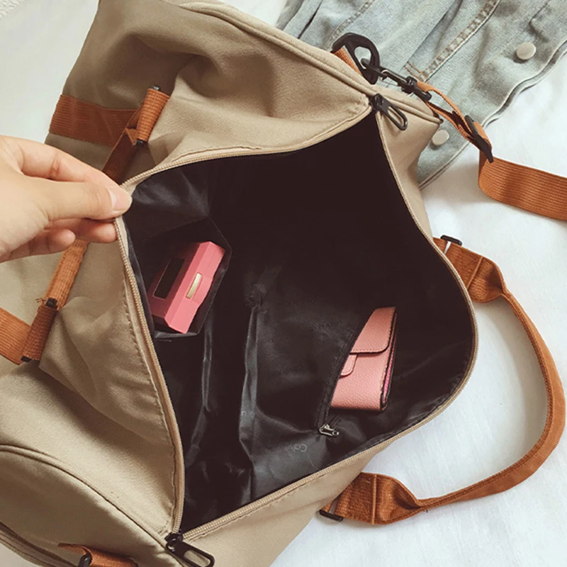 Bolso de Fitness, entrenamiento de ocio, deporte, bolsa de Yoga, alta capacidad, resistente, duradero, zapatos cruzados, compartimento, viaje, Camping, equipaje - imagen 5