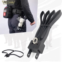 AQzxdc 2 cables con bridas con cremallera de 9,85 pulgadas, puños de bloqueo de policía dobles desechables y resistentes, plástico flexible