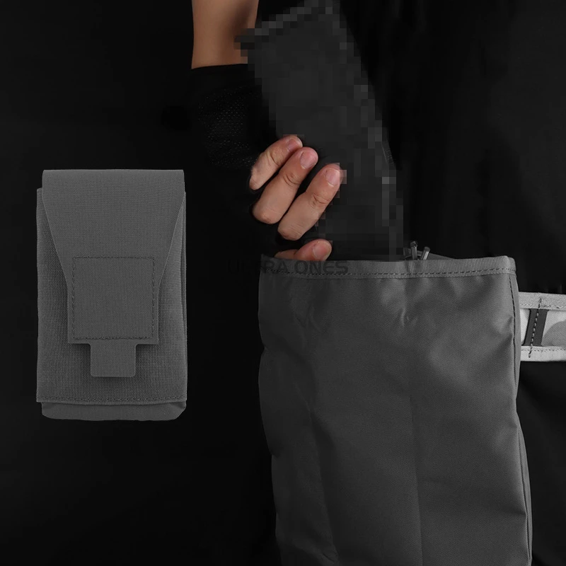 Riñoneras para caza al aire libre, bolsa táctica Molle con cordón, Hikinh, Camping, utilidad plegable, bolsa de almacenamiento de caída para reciclaje - imagen 5