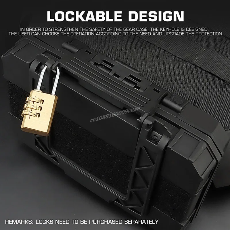 Estuche táctico, caja de equipo instantáneo para chaleco Airsoft, bolsa MOLLE, caja de herramientas protectora impermeable, caja de herramientas de almacenamiento para caza al aire libre - imagen 5