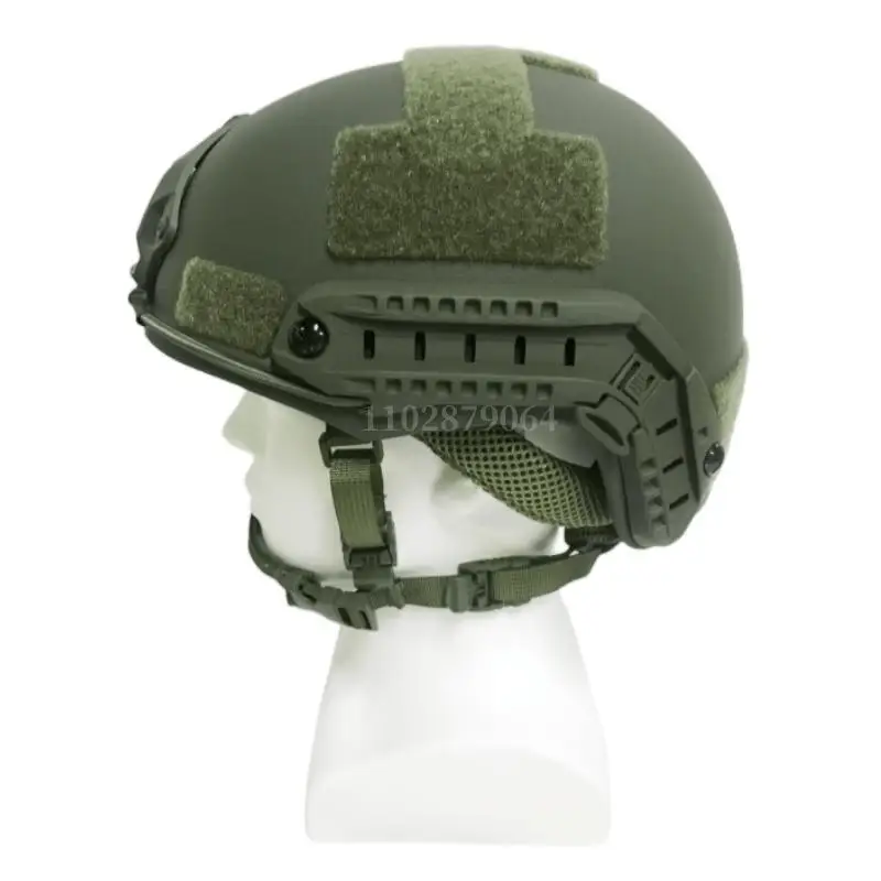 Casco balístico de corte alto FAST HDPE NIJ IIIA casco a prueba de balas de corte XP TacticNIJ 3A protege el casco a prueba de balas verde - imagen 3