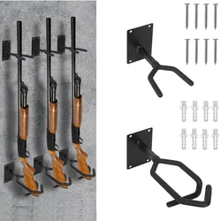 Soporte pared para rifle horizontal y escopeta, rack de armas tácticas