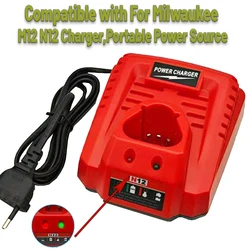 Milwaukee M12 3A recambios cargador batería iones litio carga rápida