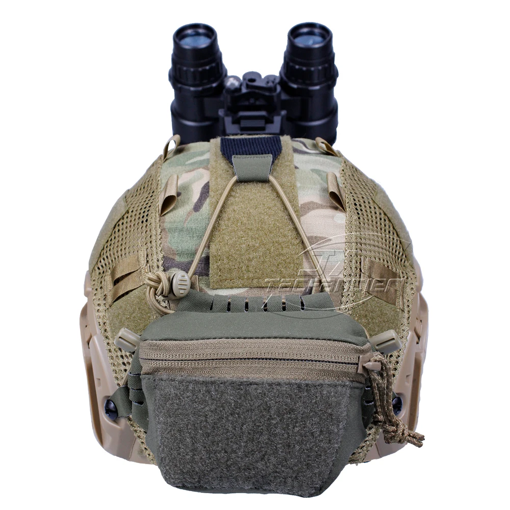 Bolsa de batería táctica NVG estilo SC, organizador de paquete de batería montado en casco, bolsa de contrapeso trasero para casco FAST MK PJ Airsoft - imagen 2