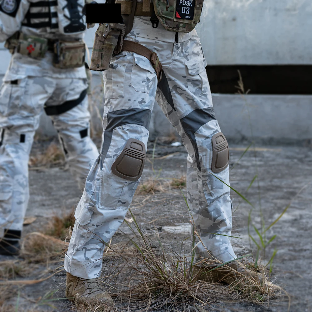 Pantalones tácticos MCAP multifunción Snow Camouflage G3, pantalones de entrenamiento para hombres al aire libre - imagen 4