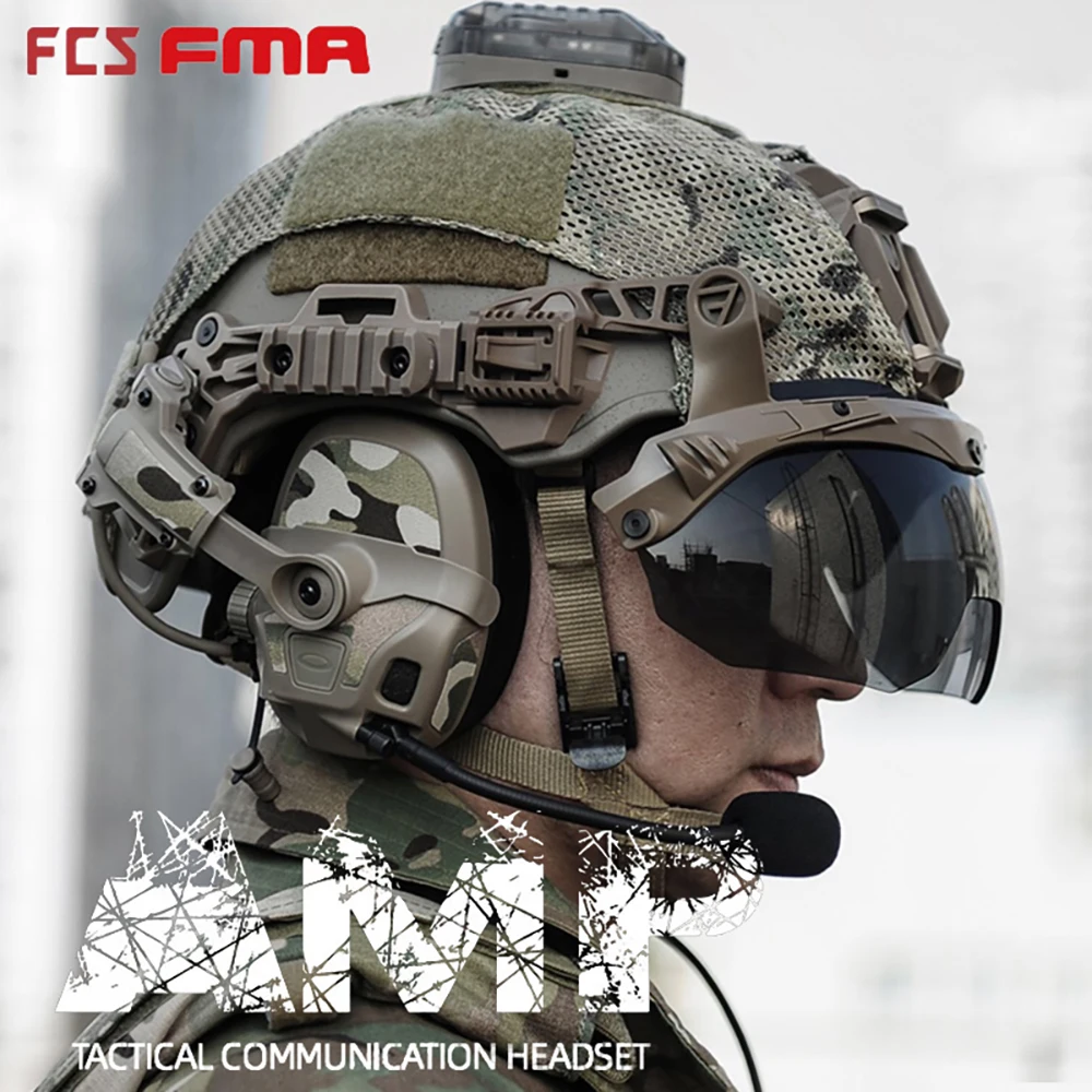 Nuevo FCS-TACTICAL AMP auriculares completamente digitales doble DPS comunicación táctica reducción de ruido doble canal V20/V60 PTT accesorio - imagen 2
