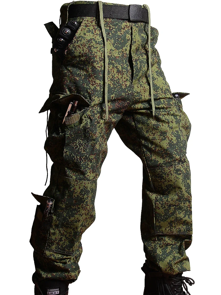 Conjunto de traje de camuflaje ruso para hombre, uniforme de entrenamiento táctico EMR pequeño verde, ropa de entrenamiento ACU - imagen 5
