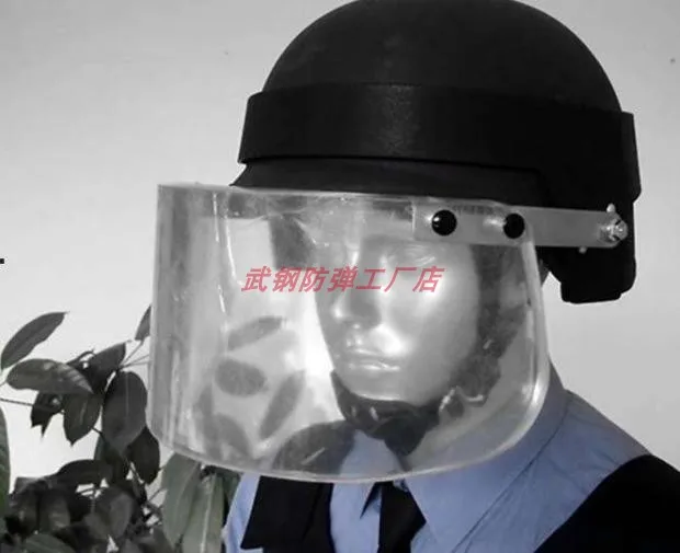 Visera de cristal a prueba de balas 3A", máscara "resistente a la fragmentación para casco balístico, casco táctico rápido, casco de aramida MICH - imagen 5
