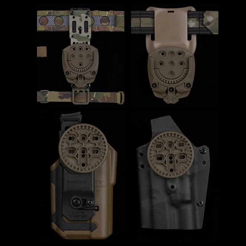 Adaptador de funda táctica para pistola de caza, montaje Modular de Base de pistola giratoria de 360 grados, accesorios de funda de tiro - imagen 3