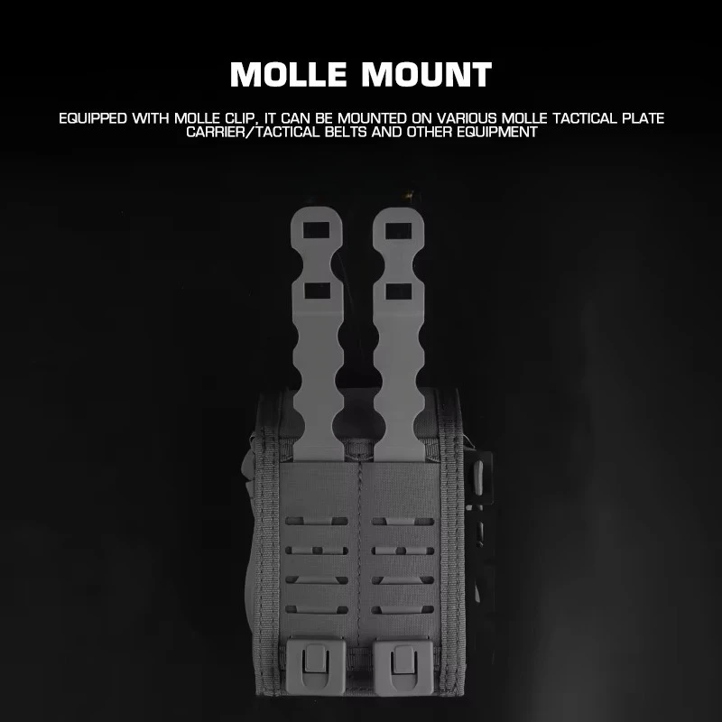 Kit médico MOLLE, bolsa médica pequeña, diseño dividido para cinturón, portador de placa, accesorios de caza - imagen 4