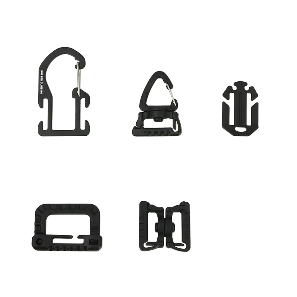 Gancho triangular QA de seguridad, hebilla de sujetadores de repuesto de liberación rápida, ganchos giratorios, hebilla de anillo en D táctico - imagen 5