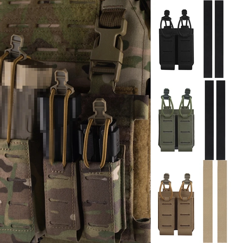 Bolsa Assaulter doble para pistola Mag 2,0, bolsa táctica individual para revistas de 9m, funda Molle para caza y exteriores, funda para linterna - imagen 2