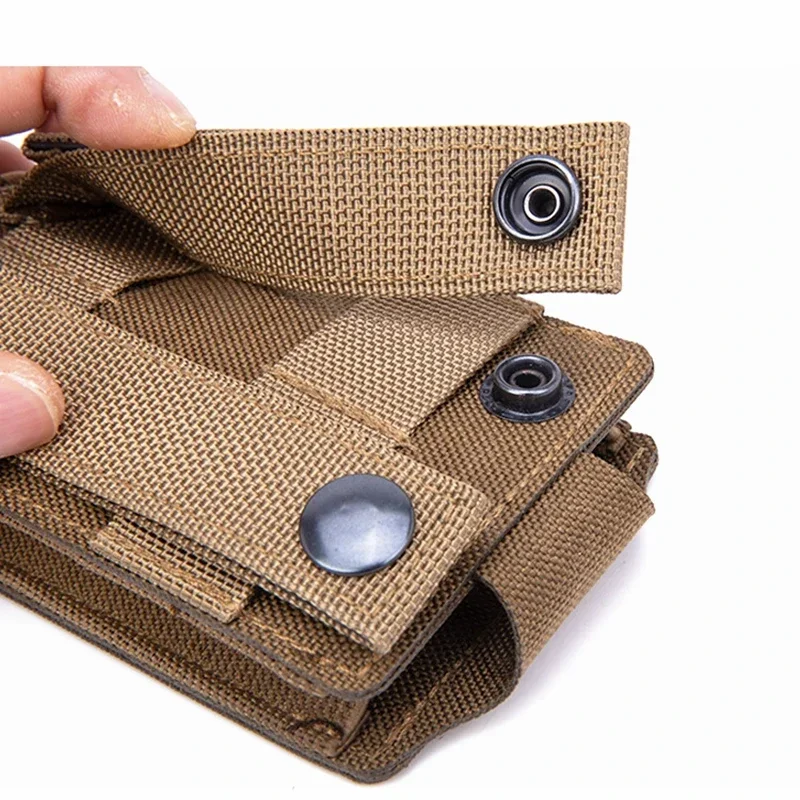 Bolsa táctica Molle con tapa abierta, bolsa con tapa abierta para pistola individual, bolsa Mag M4 para linterna de caza, bolsa para antorcha - imagen 5