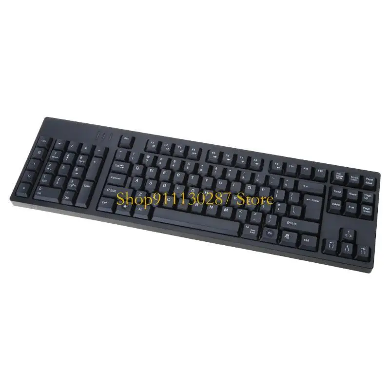 J1HC Teclado QWERTY cable para zurdos con teclado numérico integrado Puertos USB Silencioso - imagen 4