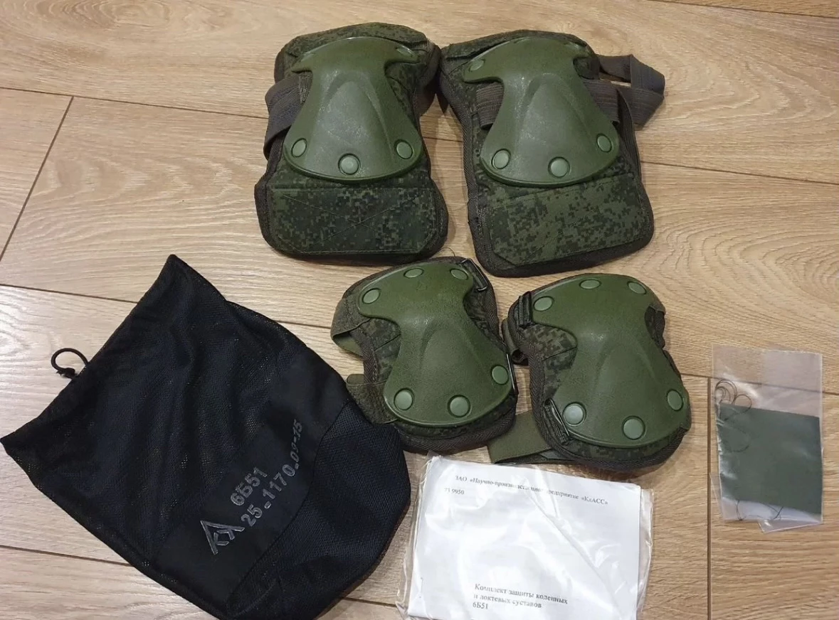 Rodilleras y coderas tácticas para exteriores Little Green Man 6B51, juego completo nuevo, nuevo de segunda generación - imagen 5