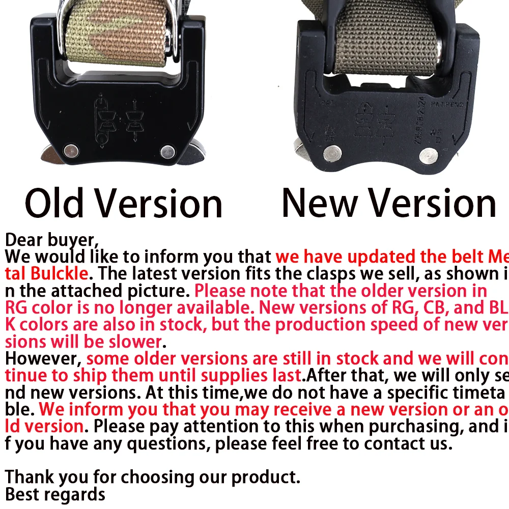 Tactcal-Cinturón de Bison Battle de 2 capas, cinturón de separación rápida, Bulckle de Metal, estilo Ferro, MOLLE, caza, combate, equipo Airsoft - imagen 2