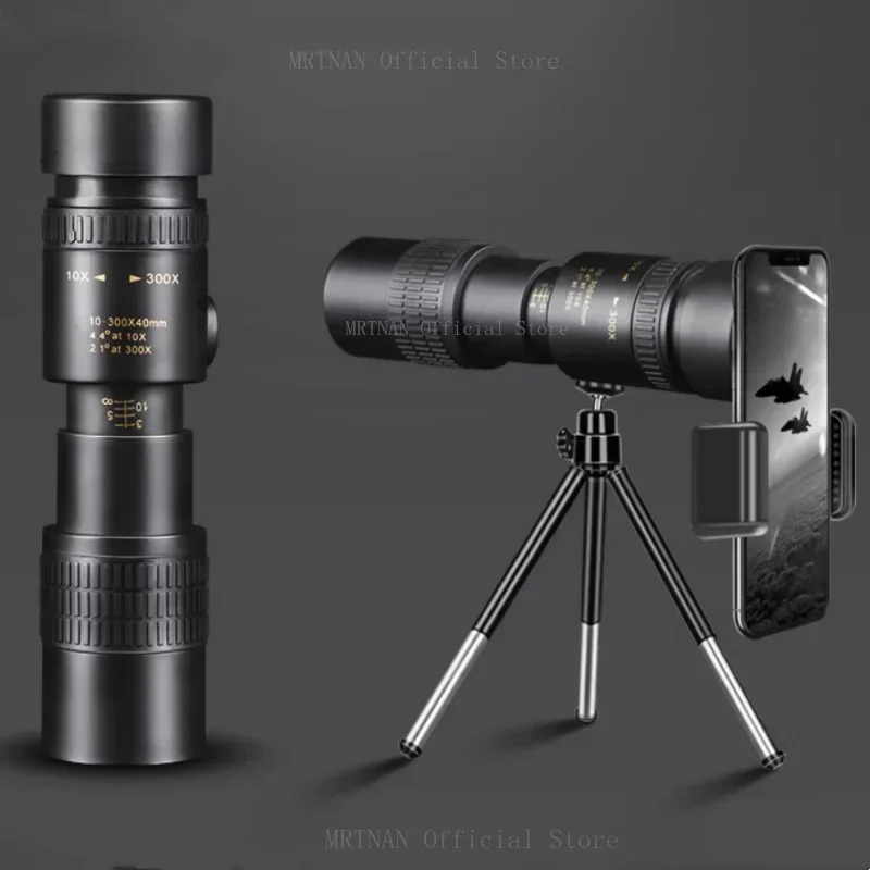 Prismáticos militares de Metal con Zoom 10-300X HD, binoculares potentes de largo alcance, telescopio profesional portátil de alta calidad para caza - imagen 5