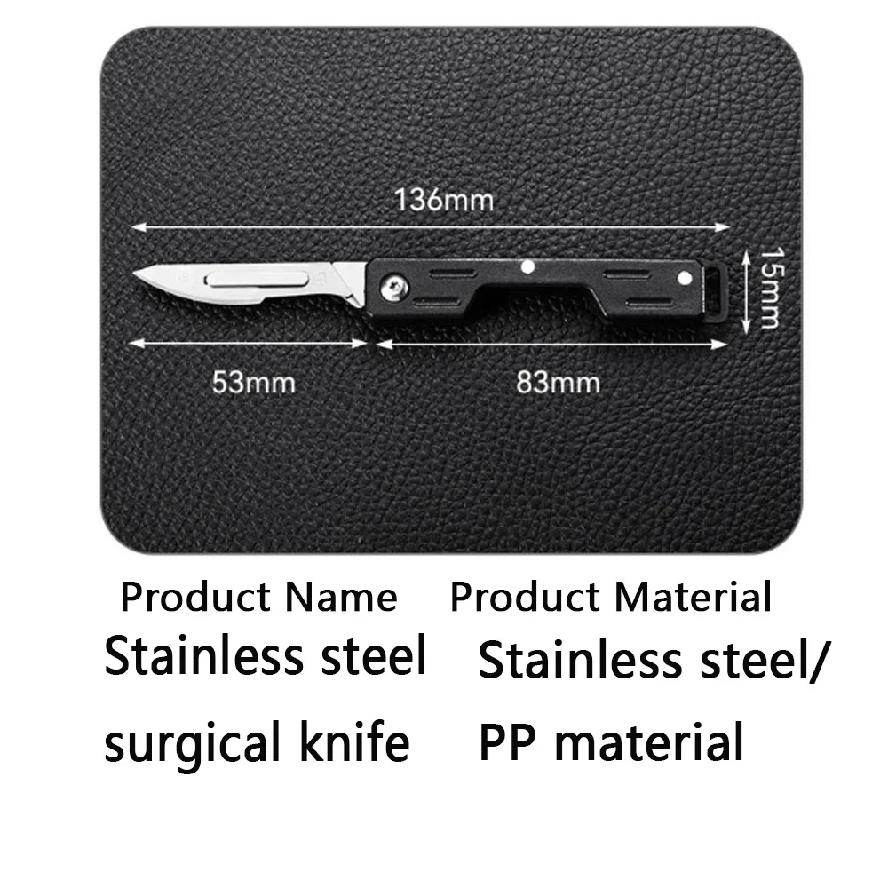 Cuchillo plegable EDC médico mini para exteriores y tácticas - imagen 4