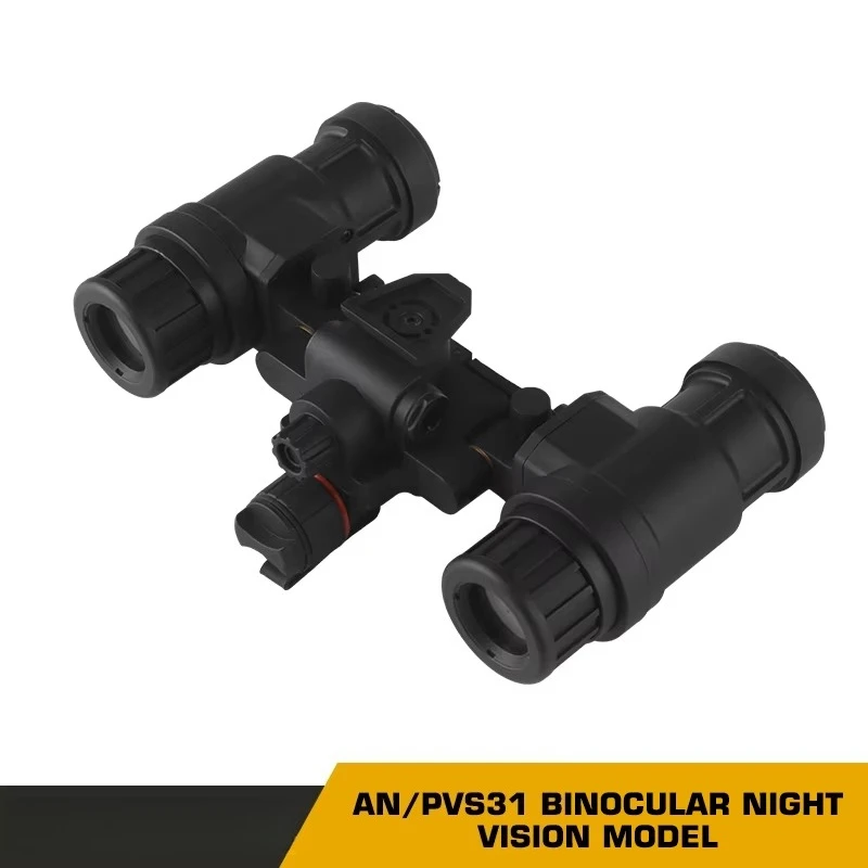 AN/PVS31 Binocular modelo de visión nocturna gafas de doble tubo accesorios simulados casco Airsoft accesorios para caza Cosplay - imagen 4